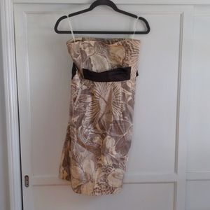 Strapless Anthropologie dress with pockets, size 2